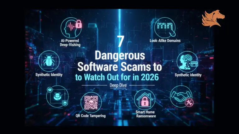 Socialfly Software company blog - 7-Dangerous-Software-Scams-in-2026-